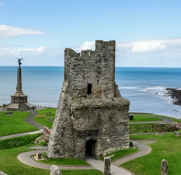 Aberystwyth Castle heritage site aerial survey.