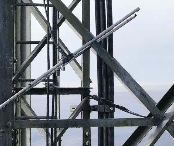 Critical dipole damage identified during pylon inspection in Wales.