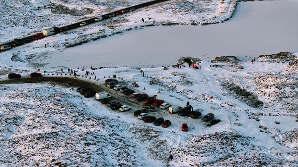 Drone survey winter conditions
