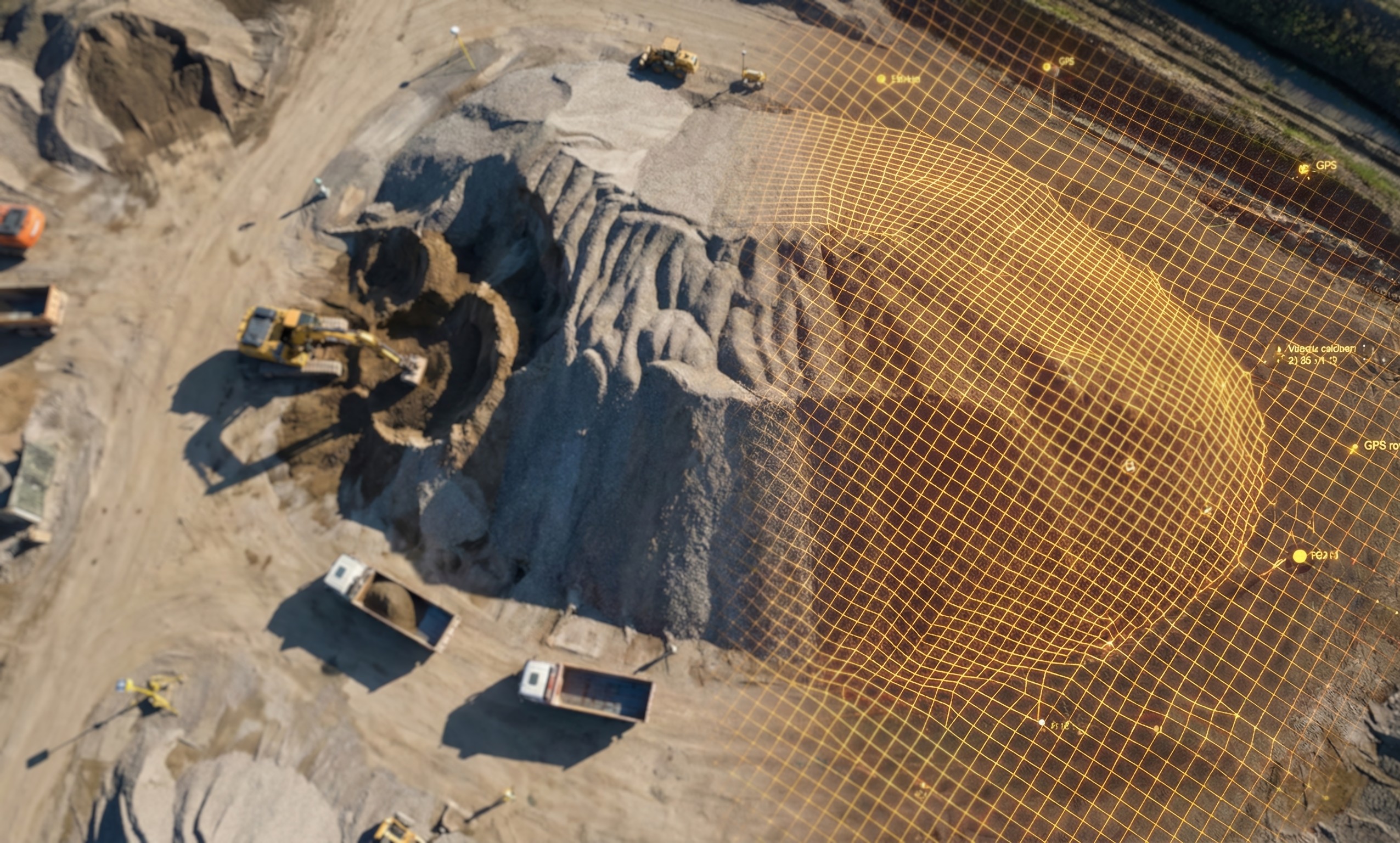 Volumetric analysis of earthworks stockpile